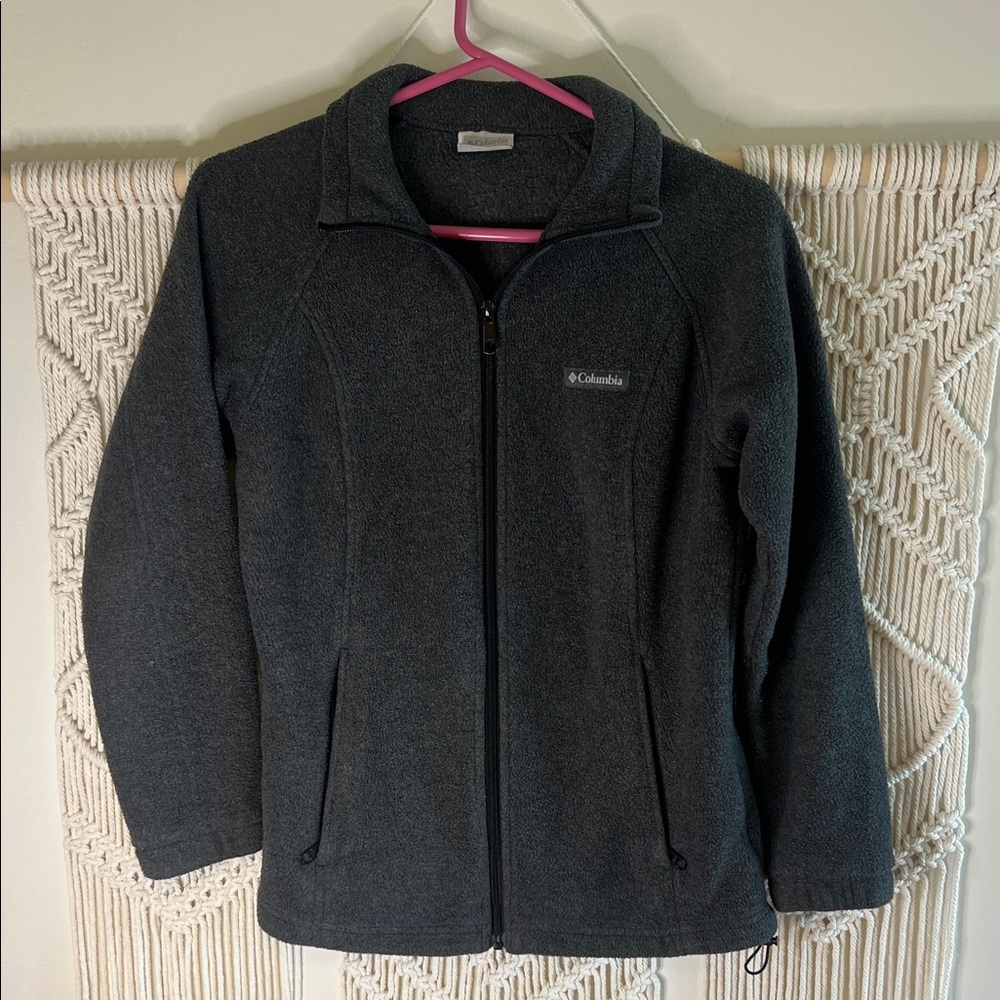 Columbia Women's Charcoal Full-Zip Teddy Fleece Jacket